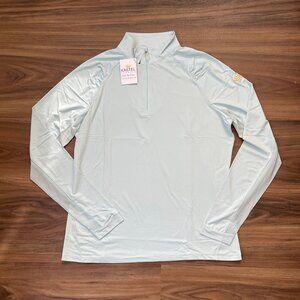 Kastel Denmark - Long Sleeve Quarter Zip Sun Shirt - Light Blue - XL
